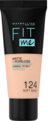 Maybelline Fond de ten MAYBELLINE FIT ME Matte Poreless 124 Soft Sand, 30 ml
