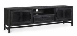 Bizzotto Comoda TV 2 usi 1 sertar lemn mango gri antracit Weston 180x40x55 cm (0747011) Comoda