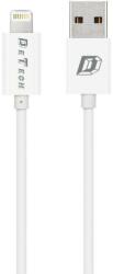 DeTech Кабели за данни DeTech, 10бр. За iPhone 5/6/7, 1.0m, Бял - 14136