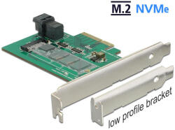 DELOCK Placă PCI Ex x4 > placă M. 2 internă B + placă NVMe M. 2 M (89630)