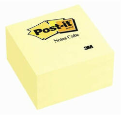 POST-IT 76x76mm 450 lapos öntapadós sárga kockatömb (7100172238) - tobuy