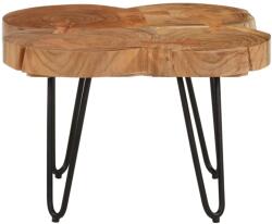 vidaXL Măsuță de cafea, 36 cm, 4 trunchiuri, lemn masiv de acacia (353301) Masa de cafea