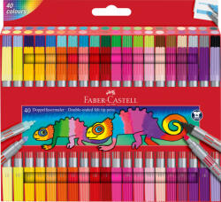 Faber-Castell Carioci cu 2 capete Faber-Castell FC151140, 40 culori (FC151140)