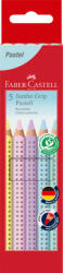 Faber-Castell Creioane colorate 5 culori pastel jumbo grip faber-castell (FC110991)