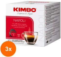 KIMBO Set 3 x 16 Capsule Cafea Napoli, Kimbo, Dolce Gusto, 7 g