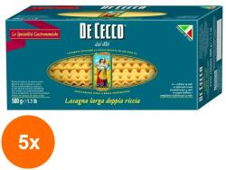 De Cecco Set 5 x Paste Lasagna Larga Dop Riccia De Cecco 500 g