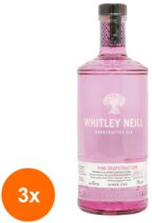 Whitley Neill Set 3 x Gin Grepfrut, Pink Grapefruit Whitley Neill 43% Alcool 0.7l
