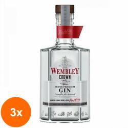 Wembley Set 3 x Gin Wembley Crown, 40% Alcool, 0.7 l