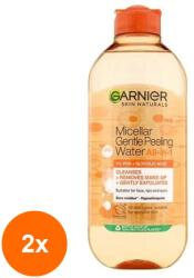Garnier Skin Naturals Set 2 x Apa Micelara Garnier Skin Naturals cu Efect Exfoliant Delicat, 400 ml