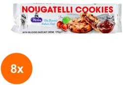 Merba Set 8 x Biscuiti Crocanti cu Ciocolata si Crema de Alune Merba, 175 g (FPG-8xIMAM13)