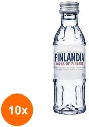 Finlandia Set 10 x Vodka Finlandia 40% Alcool 50 ml