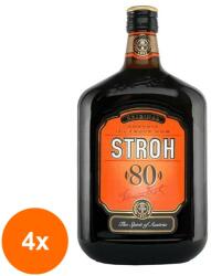 Stroh Set 4 x Rom Stroh Original 80, 80% Alcool, 0.7 l