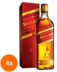 Johnnie Walker Set 4 x Whisky Johnnie Walker Red 40% Alcool, 0.7 l