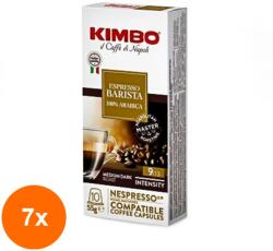 KIMBO Set 7 x 10 Capsule Cafea Kimbo Nespresso Barista, 5.5 g