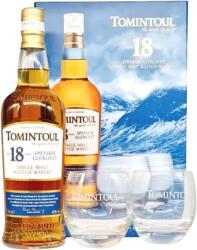 TOMINTOUL 18 Ani Whisky 0.7L+ 2 Pahare, 40%