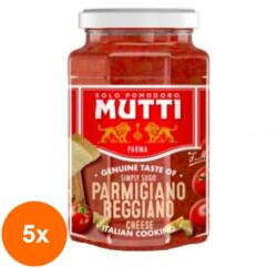 MUTTI Set 5 x Sos pentru Paste Mutti cu Parmigiano Reggiano, 400 g