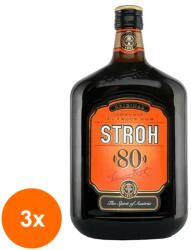 Stroh Set 3 x Rom Stroh Original 80, 80% Alcool, 0.7 l