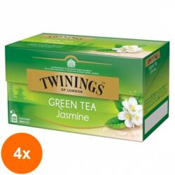 TWININGS Set 4 x Ceai Twinings Verde cu Aroma Iasomie, 25 x 1.8 g
