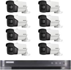 Hikvision Sistem de supraveghere 8 camere Hikvision 8MP 4 in 1 IR60m, DVR 8 canale 8MP 4K SafetyGuard Surveillance
