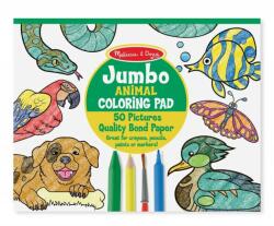 Melissa & Doug Jumbo színező füzet állatos 50db-os (4200)