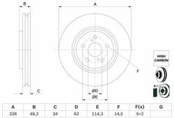 Bosch Disc frana BOSCH 0 986 479 H04 (0 986 479 H04) - automobilus
