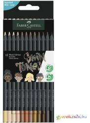 Faber-Castell : Black Edition Skin Tone testszínű 12db-os színes ceruza készlet