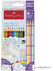 Faber-Castell : Grip Unikornis színes ceruza szett 10+3 db pasztell színnel
