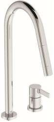 Ideal Standard Baterie bucatarie cu dus extactibil Ideal Standard Gusto 242 crom lucios 2 tipuri de jet (BD424AA) - neakaisa