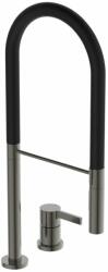 Ideal Standard Baterie bucatarie cu pipa flexibila Ideal Standard Gusto 142 gri - negru semi-profesionala (BD425A5) - neakaisa