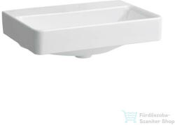 Laufen Pro S 55x38 cm-es csiszolt aljú mosdó csaplyuk és túlfolyó nélkül, LCC Active bevonattal, fehér H817958A001421 (H817958A001421)