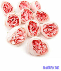  Ranunculus selyemvirág fej 5 cm - Rózsaszín