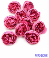  Ranunculus selyemvirág fej 5 cm - Sötét Rózsaszín