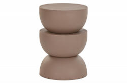  DURIS design fém lerakóasztal - rózsaszín/szürke (MB-201028)