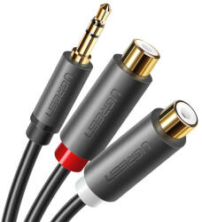 UGREEN Cablu Adaptor Splitter Audio 1 in 2, Ugreen AV109, Adaptor Audio Jack 3.5mm la 2 x RCA , 0.25m (10547-UGREEN)