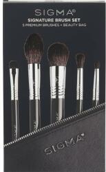 Sigma Beauty Set pensule de machiaj în geantă de cosmetice, 5 buc. - Sigma Beauty Signature Brush Set 5 buc