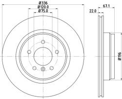 KRIEGER Disc frana BMW Seria 3 (E90) (2005 - 2011) KRIEGER 0950004215