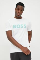 Boss Orange BOSS pamut póló BOSS CASUAL fehér, férfi, nyomott mintás - fehér XXL