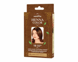 VENITA Henna alapú természetes hajszínező por 15 barna 25 g