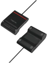 LogiLink Card Reader Logilink USB 2.0, für Smart-ID, Black (CR0047)
