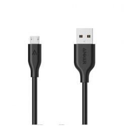 Anker Cablu de date Anker PowerLine USB - MicroUSB 1.8m Black (A8133H12)