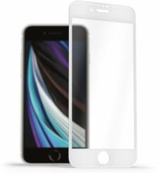 AlzaGuard FullCover Glass Protector iPhone 7 / 8 / SE 2020 / SE 2022 2.5D üvegfólia - fehér (AGD-TGB0001W)