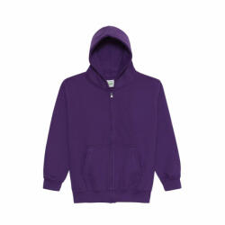Just Hoods Gyerek kapucnis pulóver Just Hoods AWJH050J Kids Zoodie -9/11, Purple