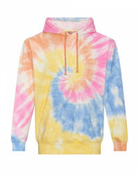 Just Hoods Uniszex kapucnis pulóver Just Hoods AWJH022 Tie-Dye Hoodie -L, Tie-Dye Swirl