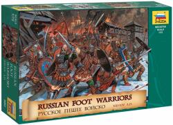 Zvezda Cifrele Wargames (AoB) 8062 - Războinicii rusi ai picioarelor din secolul 13-14 (1: 72) (32-8062)