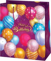 Cardex Happy Birthday lila lufis közepes ajándéktáska 18x10x23cm (43353)
