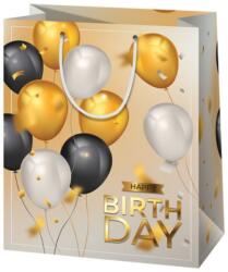 Cardex Happy Birthday! arany lufis exkluzív nagy méretű ajándéktáska 26x13x33cm (43345) - innotechshop