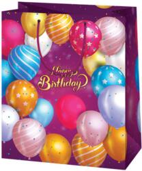 Cardex Happy Birthday lila lufis kisméretű ajándéktáska 11x6x14cm (43352) - innotechshop