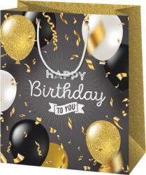 Cardex Nagy színes lufis Happy Birthday ajándéktáska 26x14x33cm (38718) - innotechshop