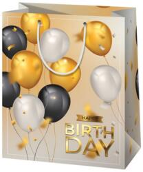 Cardex Happy Birthday! arany lufis exkluzív közepes méretű ajándéktáska 18x10x23cm (43344) - innotechshop
