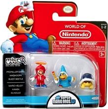 Nintendo World of Nintendo Micro Land - Super Mario Bros: Propeller Mario, Magikoopa and Buzzy Beetle